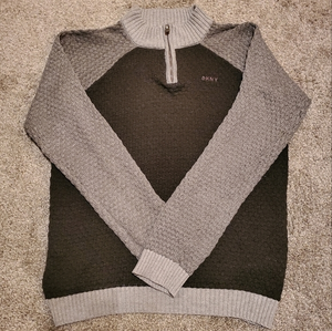 DKNY Boys Quarter Zip Sweater